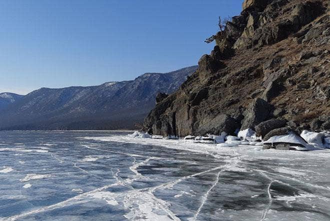 Frozen Lake Baikal