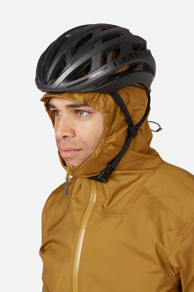 Men's Cinder Downpour Waterproof Jacket Helmet Detail