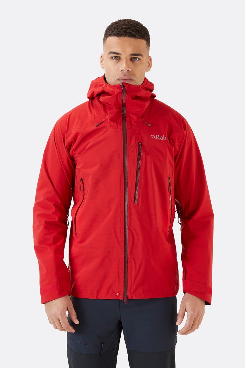Men's Firewall Waterproof Jacket Ascent Red