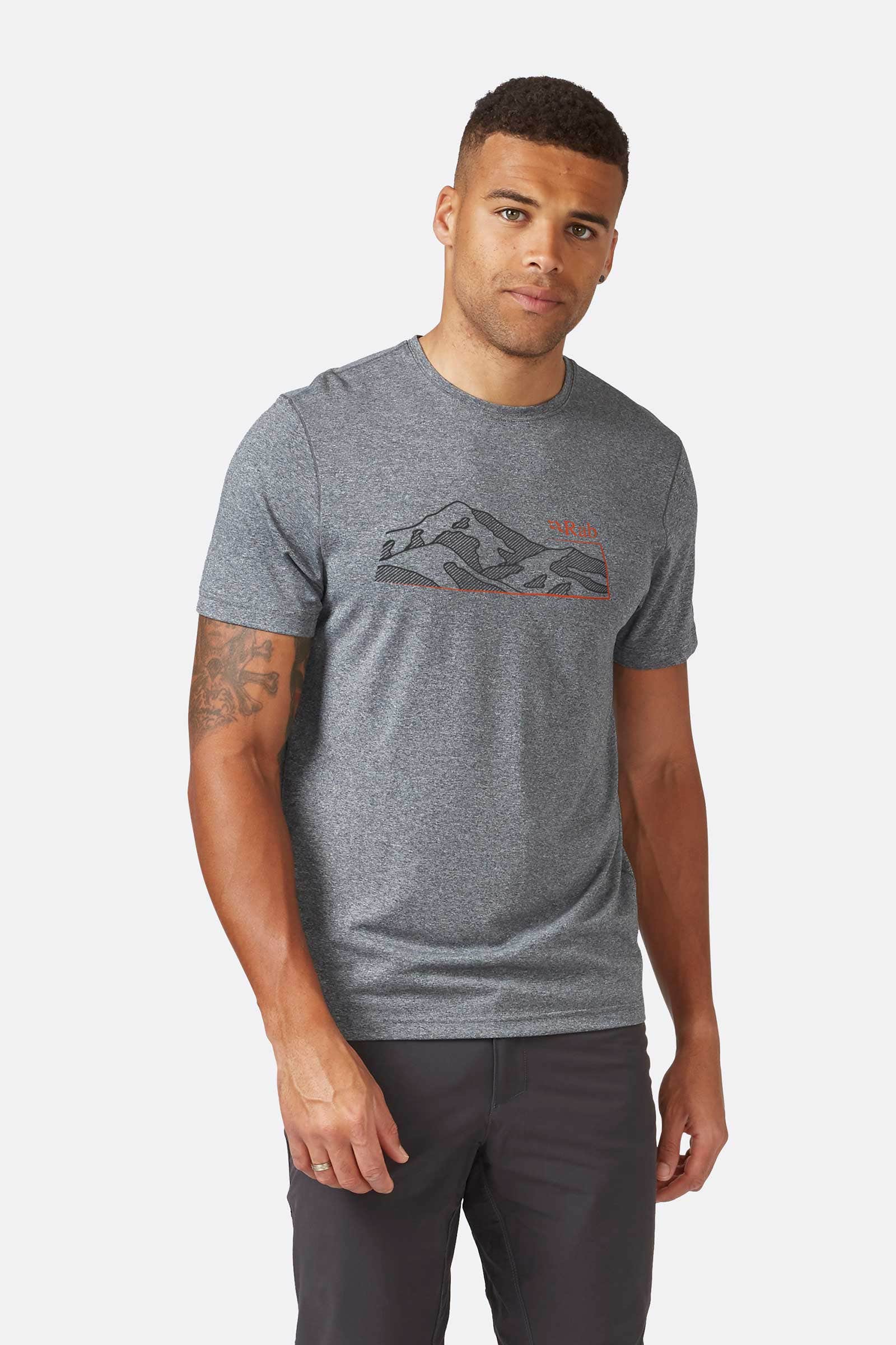 Mens rab t shirt sale hot sale