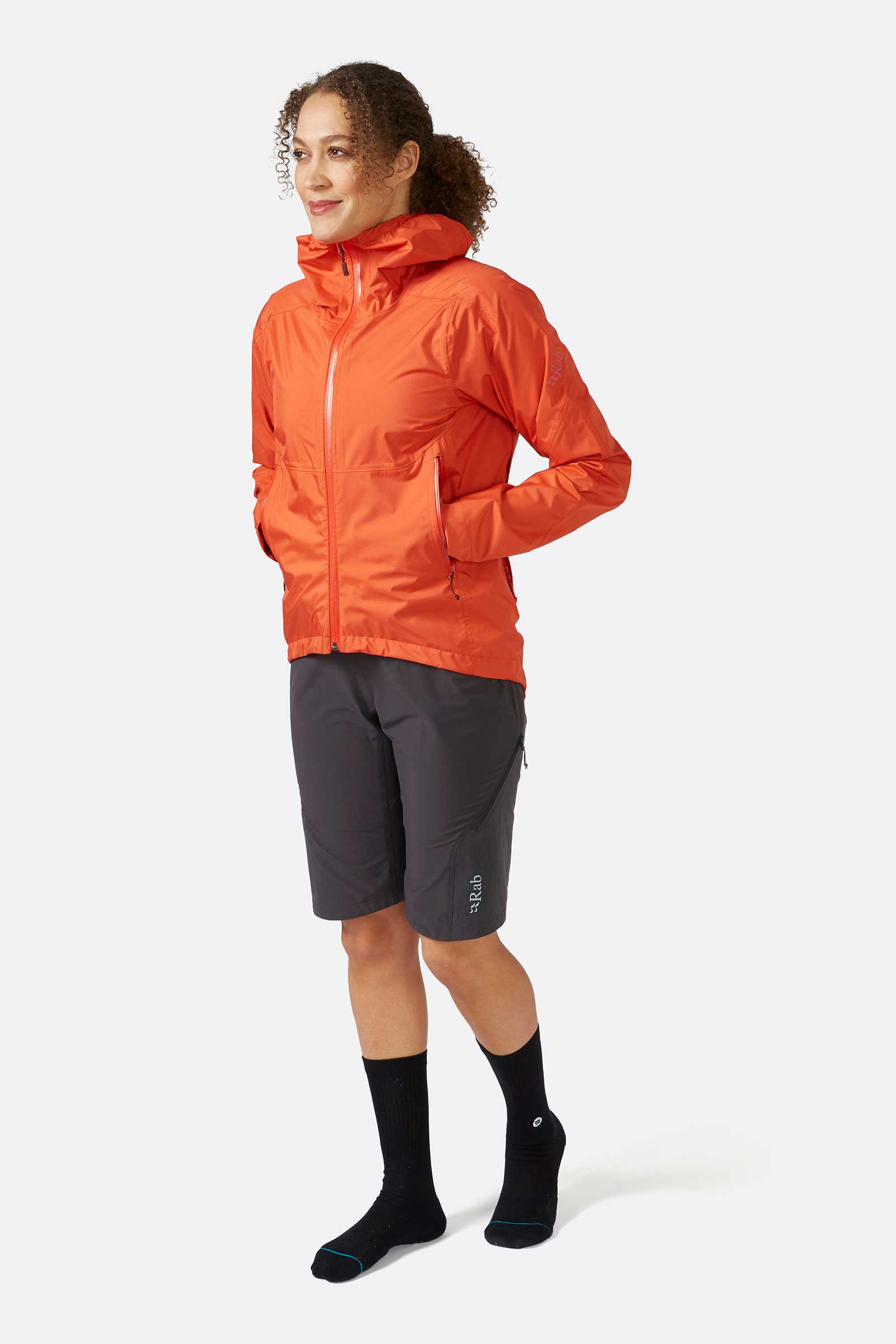 Women's Cinder Downpour Waterproof Jacket  Outfit