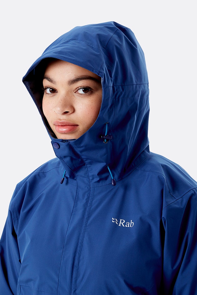 Women's Downpour Eco Waterproof Jacket  Hood Detail