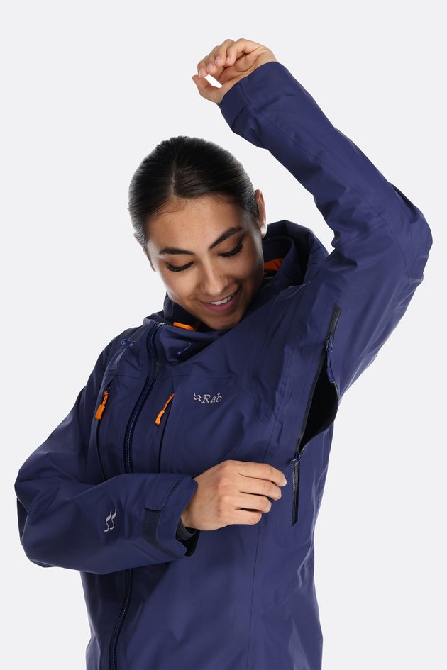 Damen Latok Alpine GORE-TEX® Pro Jacke Pit Zip Detail
