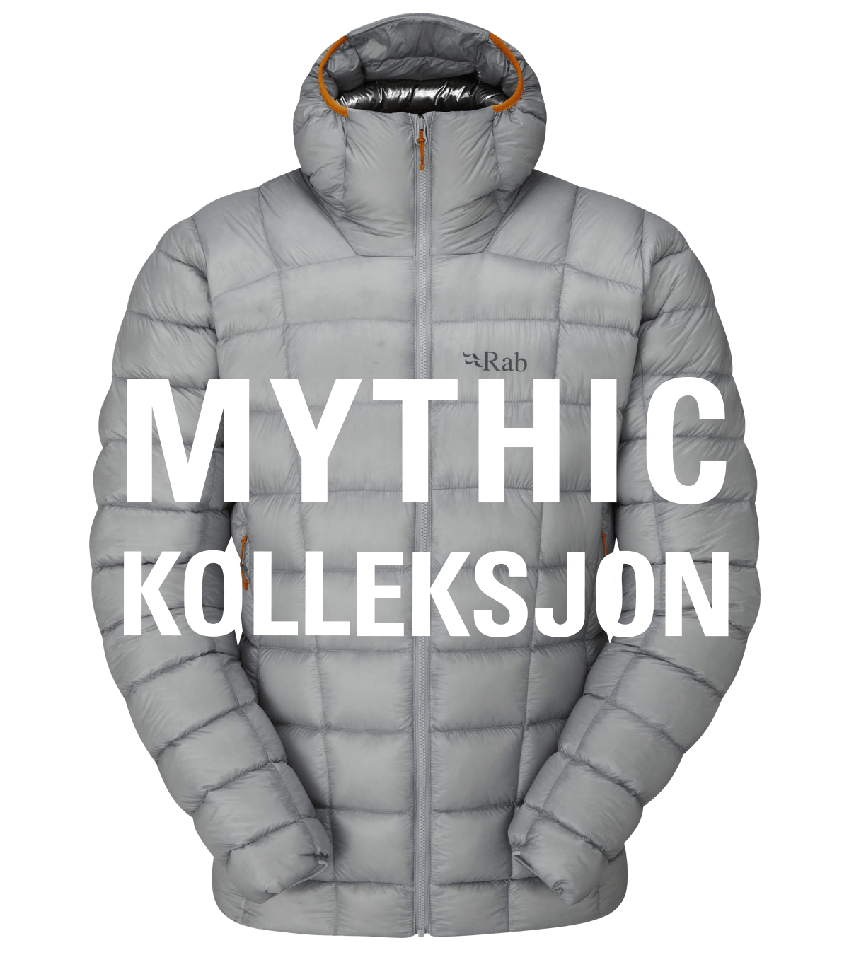 Mythic Collection text overlaid over image of Mythic G Jacket